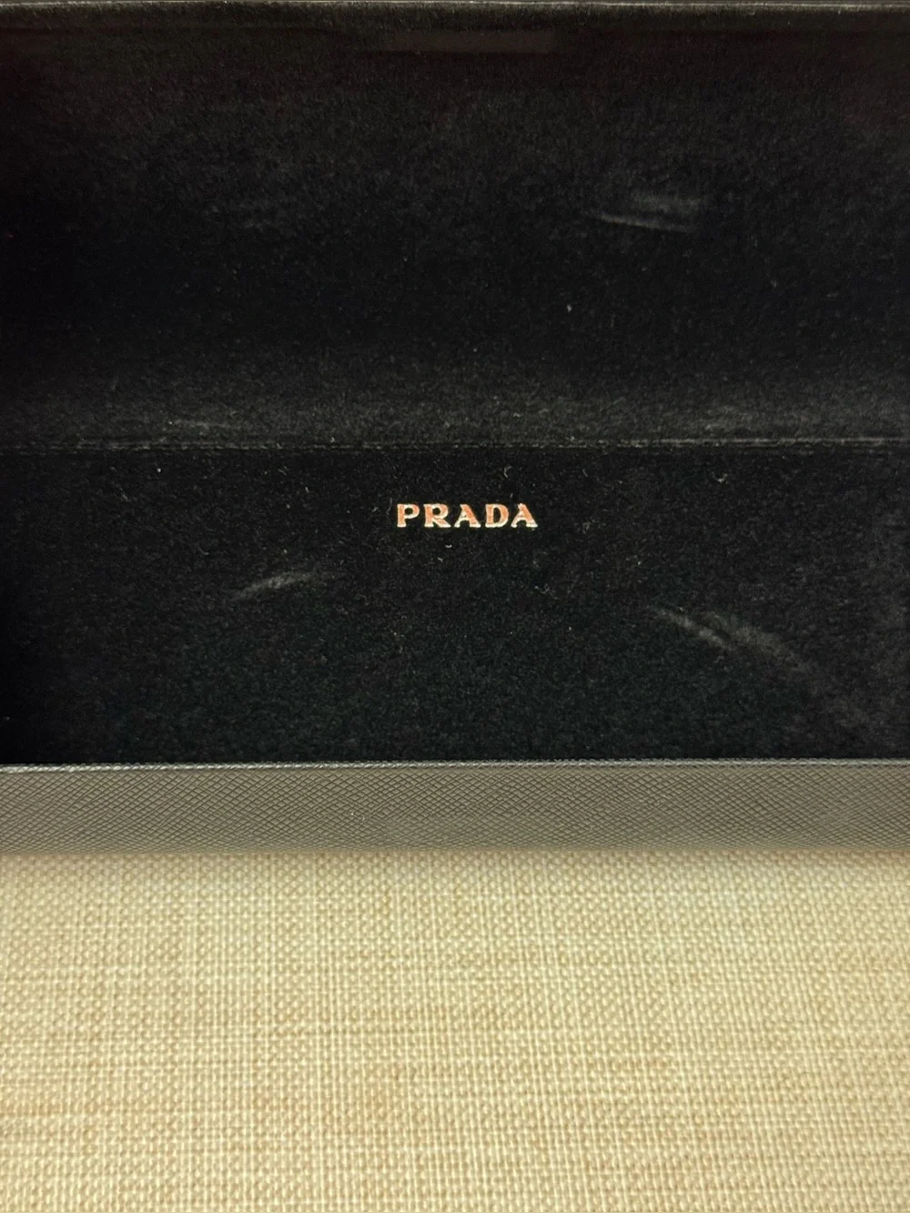 Prada glassware hard case .